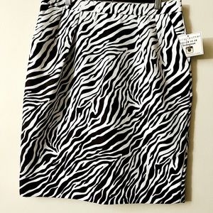 NWT Zebra Print Skirt - Sz 10
